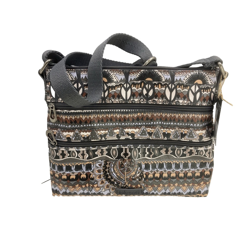 NWT Sakroots‎ Purse Crossbody Bag Desert Strip Peace Sign Style 109651